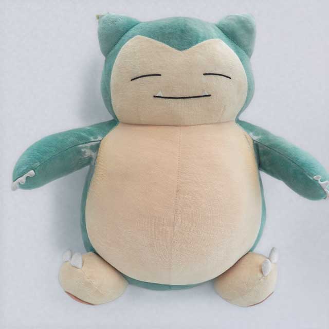 カビゴンぬいぐるみ修理後：縫い閉じ・補強後