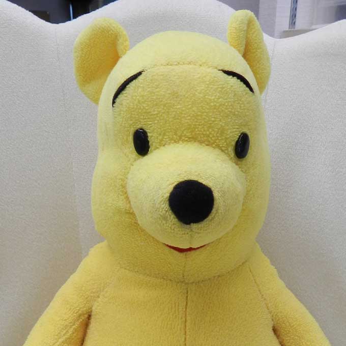 プーさん鼻修理後：生地で作り直した状態