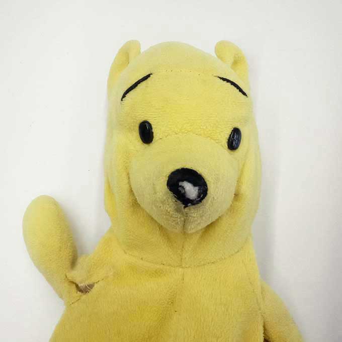 プーさん鼻修理前：鼻が取れた状態